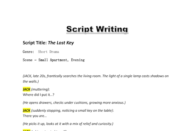 write original and engaging creative content
